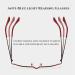 Zukky Anti-Blue Light Glasses for Women - Oval Metal Neck Frame Red 2.5x - Exquisite Hollow Bracket Computer & Reading Glasses AM23 - Buy Online on GoSupps.com