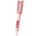 Yuehuam Automatic Curling Iron Auto Hair Curler Wand with 10 Level Adjustable Temp and Up to 446 360 Rotating Curling Iron for Hair Styling Medium/Short/Chest Long Hair All Hair Type Pink