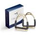 Equinate Safety Bars Fremont 10cm Gold - Anti-Slip Rubber Tread - Stirrup for Adults & Children - 2 Pieces for Ankle Support - Buy Online on GoSupps.com