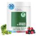 Nova Pharma Greens & Berries - 100% Organic Greens Superfood Powder Rich Vitamins Fiber Omega-3 Fatty Acids Boosts Immune System Detoxifies Digestive System - Lactose-Free GMO-Free - 30 Servings