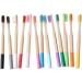 4-Pack Natural Bamboo Toothbrushes - Eco-Friendly Soft Grip Travel-Friendly for Kids & Adults - Buy Online on GoSupps.com