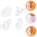 STOBOK 12 Pcs Silicone Mold Silicone DIY Mold DIY Symbol Mold Epoxy Jewelry Molds Gummy Molds Resin Necklace Mold Molds for Concrete DIY Crafts Cake Mold Manual White Silica Gel Whitex3pcs 4.8X4.2CMx3pcs - Buy Online on GoSupps.com