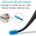 Silicone Double Head Micro-bristle Ear Cleaner - Blue | Reusable, Double Rotating Ear Pick for Gentle Wax Removal - Buy Online on GoSupps.com