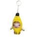 Caritierily key rings Crying Banana cat plush trailer cute banana cat doll producing banana cat crying cat banana-meow doll B unit size sound