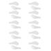 OPUGIT Glasses Ear Hooks 10 Pairs Comfort Silicone Anti-Slip Holder for Glasses for Sports Eyeglasses Temple Tip White