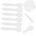  BIUDECO 50 Transparent Cosmetic Spatulas for Makeup Plastic Facial Mask Spoon with Comfortable Grip for DIY Creams Lotions Beauty Products - Buy Online on GoSupps.com