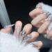 Full Diamond Nail Decoration Dove Bridal Wedding Nail Handmade Wearing Nail Decoration Removable False Nail Patch(White M) - Buy Online on GoSupps.com