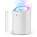 CUQOO 3L Cool Mist Humidifiers with Colour Changing Night Light in White (Lasts Up to 20 Hours) Air Humidifier with 3 Mist Modes 2 Nozzles | Auto Shut-Off Air Moisturize for Baby Room Home Bedroom