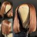 CHEETAHBEAUTY 12 Bob Wig - 4x4 Lace Closure, Human Hair, Medium Brown, Pre-Plucked for Black Women - Buy Online on GoSupps.com