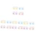 JECOMPRIS Make-up contain Pack with 16 pieces of contact lens container plastic stand make-up holder contact lens boxes holder for cosmetic lens portable storage box cosmetics pp