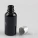 Tianzd 4-Piece 50ml Black Glass Bottles - Empty Glossy with Silver Screw Cap for Perfume Oil Aromatherapy & Massage - Premium Sealed Stoppers - Buy Online on GoSupps.com