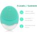 Sonic Facial Cleansing Brush - Soft Silicone Bamboo Charcoal Face Cleanser for Deep Cleansing & Anti-Aging - Green - Buy Online on GoSupps.com
