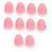 Housoutil 10pcs Lip Brush Set Brush Holder Beauty Brush Blush Brush Cap Lip Mask Cosmetic Head Cover Lip Balm Applicator Makeup Spatula Silica Gel Makeup Brush Travel Lip Liner Brush