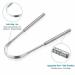 Buy 3-Piece Stainless Steel Tongue Cleaner Set - Medical Tongue Scraper for Bad Breath & Oral Care Ergonomic Grip for Adults | International Shipping Available - Buy Online on GoSupps.com