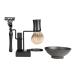 Minkissy 2st Razor shell cup of hair bearing brush holder men shaver set razor and brush stand with bowl shaving razor shave razor-kit man bracket manual