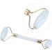 Verdant Touch Artificial Jade Roller - Double Head Face & Eye Massager | Anti-Aging Beauty Tool - Buy Online on GoSupps.com