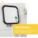 Beavorty Fogless Shower Mirror | Suction Cup Makeup Mirror | Largest Bathroom Wall Hanging | Portable Handheld Camping Mirror - Buy Online on GoSupps.com