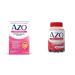 AZO Dual Protection Urinary Vaginal Support Probiotic Plus Urinary Tract Health Cranberry Gummies 72 Count