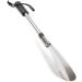 Premium Long Handled Shoe Lifter 16" to 31" Adjustable Expander Shoe Horn - Extends & Collapses Stainless Steel Telescopic Spring Shoehorn Silver