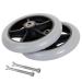 2pcs Wheelchair Wheels Replaceable Wheelchair Accessory Front Wheel 6in 7in 8in Grey Caster Wheel for Wheelchairs Rollators Walkers(7in/17cm)