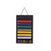 ZFZGFRCS Karate Martial Arts Belts Storage Organizer- Holds 8 Karate Belts and 5 Medals, Martial Arts Taekwondo Belt Display Holder, Durable & Dust-Proof Black