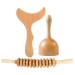 Healifty 3-In-1 Wood Therapy Massagers -Massager Maderoterapia Kit Body Gua Sha Roller Rope Massagers For Relax