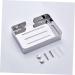 Amosfun 2pcs Soap Drain Rack Soap Holder Soap Case Holder Stainless Steel Shelf - Buy Online on GoSupps.com