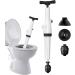 Toilet Dredger - Toilet Clog Remover - Clog Remover with 3 Tips High Pressure for Kitchens Bathrooms Drains Bathtubs Upgraded Version - 3 Heads as Standard Charge and - Buy Online on GoSupps.com