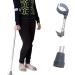 Axillary Crutches Lightweight Telescopic Adjustable Arm Cuff Non-Slip Crutches Rehabilitation Aid Walking Sticks Canes Suitable for Adults and Teenagers Ergonomic Handles Comfortable Grip Warm as ever - Buy Online on GoSupps.com