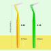 SKHAOVS 40 Interdental Floss Brushes for Teeth and Gums - L Shaped Dental Brushes for Interdental Cleaning, Plaque Removal - Yellow Green - Buy Online on GoSupps.com