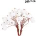 HOMSFOU 400pcs Xmas Berries Branches Red Berries Wreath Pick Christmas Holly Stem Faux Berry Ornament Fake Berries Berry Branches Diy Garland Accessories White Small Particles Material White Size 1 - Buy Online on GoSupps.com