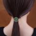 Natural Jade Gemstone Hair Tie - Emerald Jade Elastic Ponytail Rope for Women | Retro Chinese Hair Accessories and Bridesmaid Gift - Buy Online on GoSupps.com