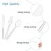 Clear Plastic Cutlery Set | Plastic Utensils |100 Piece Heavy Duty Disposable Party Supplies | 6.4-Inch Clear Plastic Forks | Perfect Disposable Cutlery Set for Any Occasion Dinners Catering 6.4-inch transparent knife*100 - Buy Online on GoSupps.com