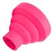Diffusor hair dryer for curly hair silicone diffuser attachment universal collapsible hair dryer diffuser portable journey foldable hair hunger diffuser defuser (pink)