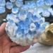 350g-500g Blue White Crystal Cluster Natural Quartz Cluster Samples Crystal Stone for collecction 1pc ERBDRGAZ - Buy Online on GoSupps.com