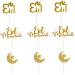 Eid Mubarak Cupcake Topper sticks glitter Eid decoractions the pascel - Buy Online on GoSupps.com