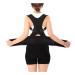 Waist Trainer Back Brace Magnetic Corrector Band Shoulder Back Support Belt Humpback Correction Waist Cincher(Small) Small Black