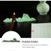 TOYANDONA Ceramic Calligraphy Brush Holder Rack with Wave Design - Chinese Calligraphy Practice Supplies for Beginners - Buy Online on GoSupps.com