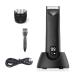 ZONTTR Trimmer for Men Replaceable Ceramic Blade Heads Waterproof Wet/Dry Groin & Body Shaver Groomer Easy to Use B
