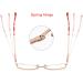Buy Blue Light Blocking Cat Eye Glasses | Non-Prescription Clear Lens Metal Frame for Men & Women - Classic Style - Buy Online on GoSupps.com