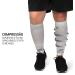 Muvin Solid Calf Compression Sleeves for Men & Women - White, Size L | Sports Running - Shin Splints & Muscle Pain Relief - Buy Online on GoSupps.com