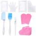 Beaupretty Paraffin Wax Mitts 1 Set Hand and Foot Care Set Lining Pp Product Work Spa Exfoliating Scrub Gloves Pink