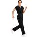 Minty Mint Women's V Neck Stretch Medical Scrub Set - Medium Black - Buy Online on GoSupps.com