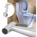 Stainless Steel Bidet Sprayer Set - 3 Piece Handheld Bidet Spray Shower & Hose Holder - Durable & Adjustable - Buy Online on GoSupps.com