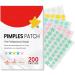 Acne Pimple Patch 5 Colors 200 Patches Star Pimple Patches Tea Tree Oil Witch Hazel & Centella Oil Hydrocolloid Acne Pimple Patches for Face Cute Zit Patches Pimple Stickers Acne Dots - Buy Online on GoSupps.com