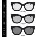 Blue Light Blocking Photochromic Glasses - Model A8045 Black | Stylish Eye Protection for Screen Use - Buy Online on GoSupps.com
