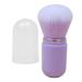Retractable Foundation Brush Travel Blush Brush Portable Face Brush with Lid for Foundation Blush Bronzer & Powder Travel Friendly purple