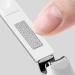 Flat Nail Clippers Simple White Appearance Durable Material Easy to Use Splash-Proof Design - Buy Online on GoSupps.com