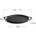 Saucepan Frying Pan 35cm Nonstick Cast Iron Pancake Maker Round Frying Pan with Accessories with 2 Handles Induction Pot Nonstick Metal Utensil Saucepan Frying Pan Interesting - Buy Online on GoSupps.com