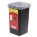 Mcree Disposal Blade Container Portable Sharps Container Barber Razor Blade Disposal Collect Box(Black)
